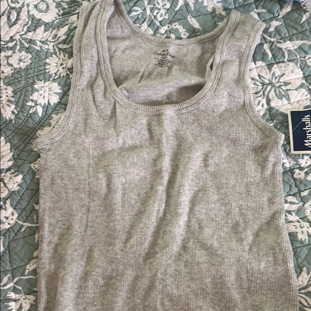 NWT Calvin Klein gray tank M